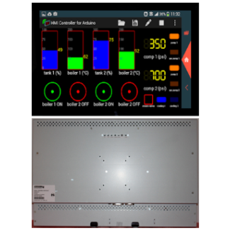 23.8" open frame display